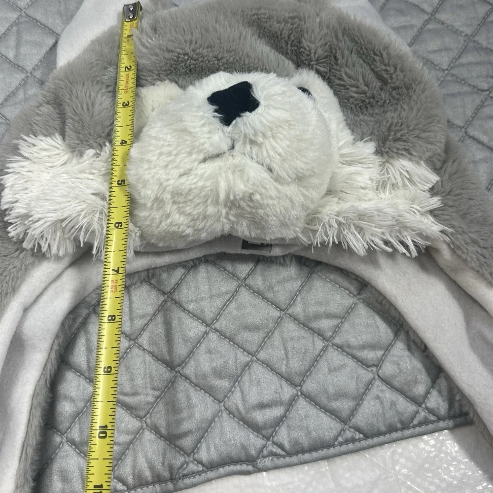 PUGS Husky Wolf Plush Trapper Hat Warm Winter Beanie Flaps Unisex